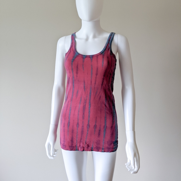 Billabong Tie Dye Pink and Blue Tank - Picture 1 of 9